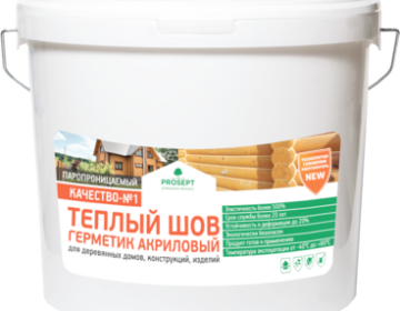 Герметик PROSEPT теплый шов, 15 кг